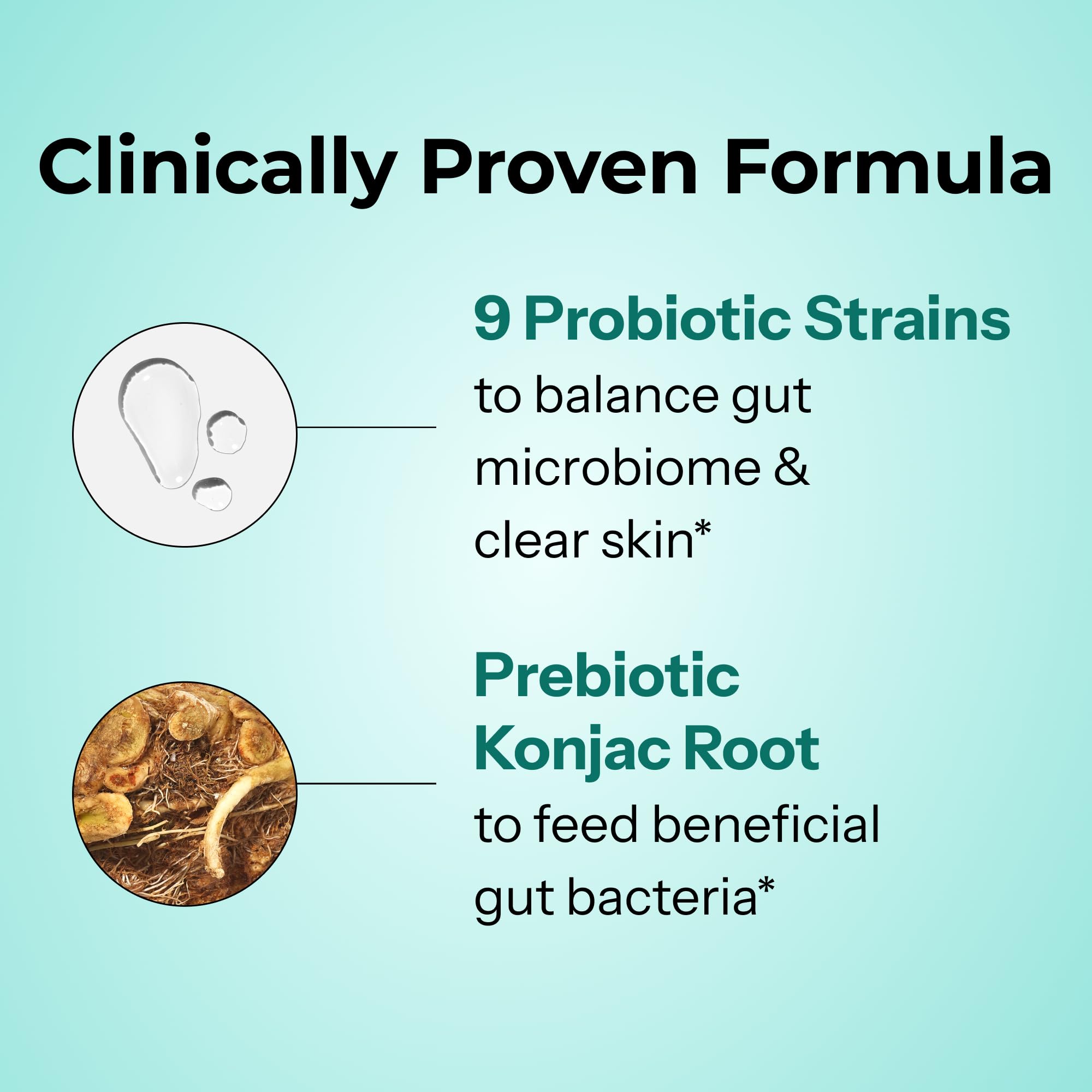 HUM Skin Squad - Probiotic Supplement for Clear Skin & Gut Health - Microbiome Probiotics for Breakouts (60-Count)
