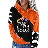 Halloween Sweatshirts for Women Halloween Graphic Long Sleeve Shirt Half Zipper Lapel Casual Pullover Top