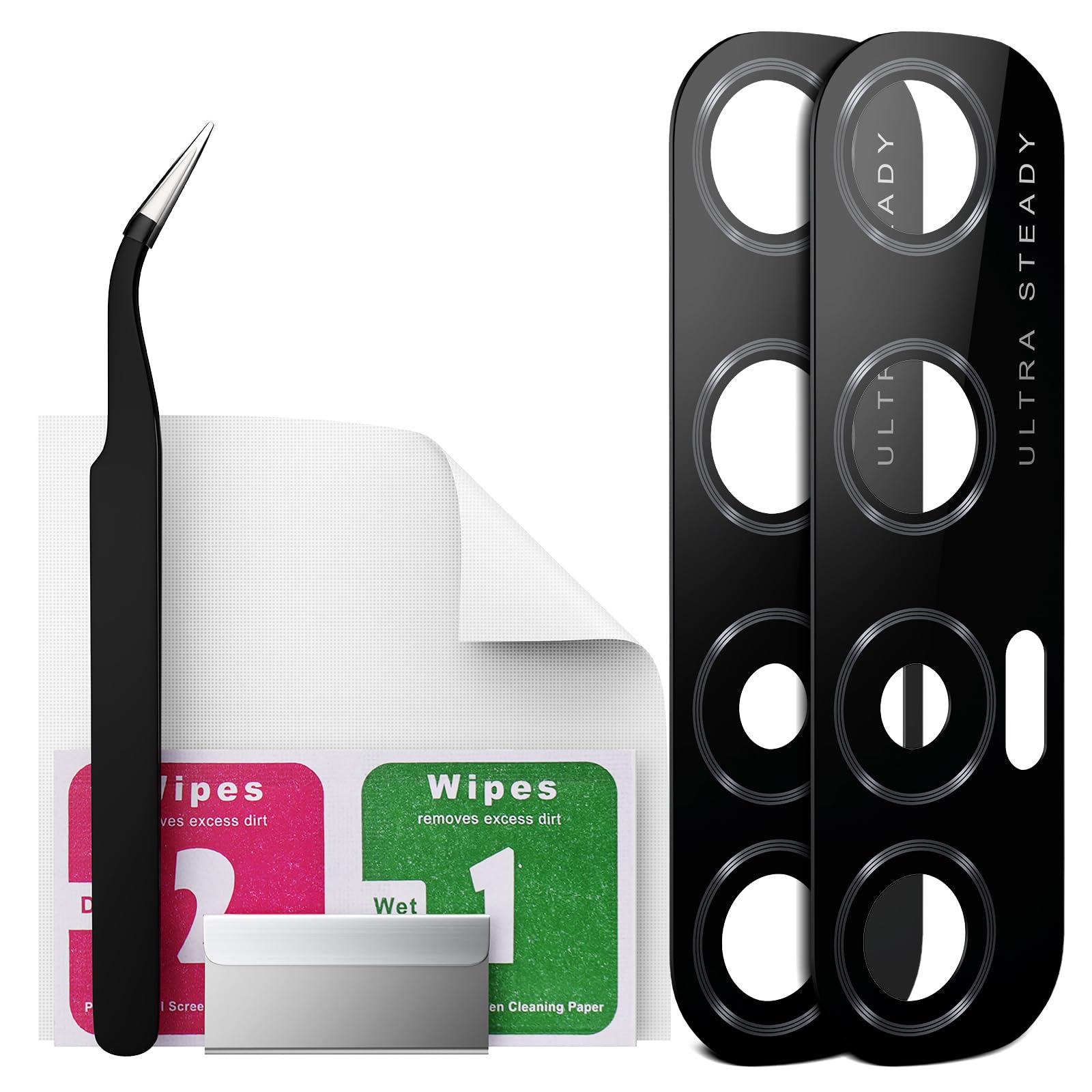 Eonpam 2 Pack Camera Glass Replacement for OPPO Find X2 Neo HD Rear Lens Glass + Repair Kit