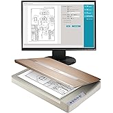 Plustek OpticSlim 1680 - High Speed Large Format Flatbed Scanner, scan Tabloid Size in 3 Seconds. Dual View Function Enable Y