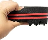 LAMXD 2 Pcs Hair Sponge Brush Big Small Holes Afro Coils Dreads Wave view 4
