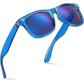 Retro Rewind Translucent Frame Colorful Neon 80s Mirrored Sunglasses for Men Women