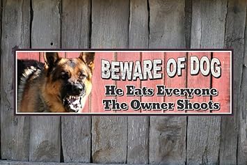 Letitia48maud Vorsicht Hund Deutscher Schäferhund Warnschild