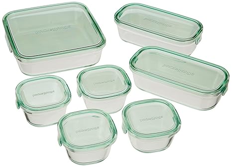 Amazon.com: iwaki Pack & Range System Set vidrio recipiente ...