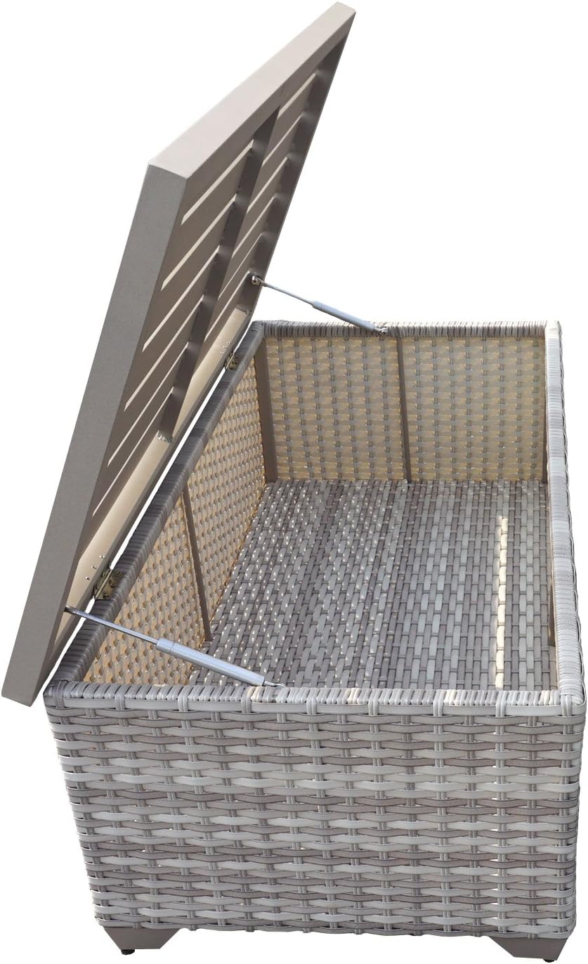 TK Classics Fairmont Storage Coffee Table, Vanilla Créme : Garden & Outdoor