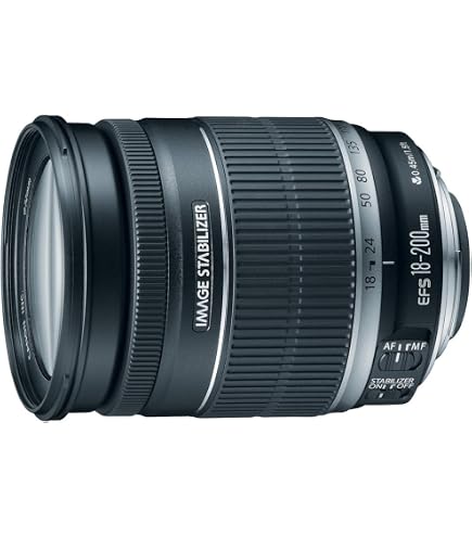Amazon.com : Canon EF-S 18-200mm f/3.5-5.6 IS Standard Zoom Lens 