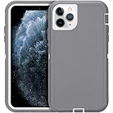 CAFEWICH Case for iPhone 11 Pro, Rugged Durable Defender Heavy Duty 3 in 1 Shockproof Bumper Full Body Protective Cover Phone