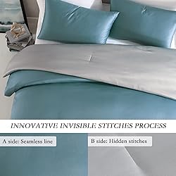 Redkey Queen Comforter Set Satin Silky Bedding