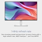 Dell 27 Plus S2725HSM Monitor 1080p 144Hz IPS 1ms FreeSync 99% sRGB view 3