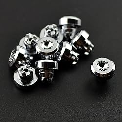 RTRHINOTUNING 50PCS 7.9 mm/0.31" Chrome Silver