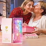Beferr Galaxy Forever Rose Gift for Mum Rainbow LED Heart Base view 3