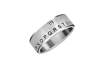 Decoder Ring Secret Window Silver Size 06