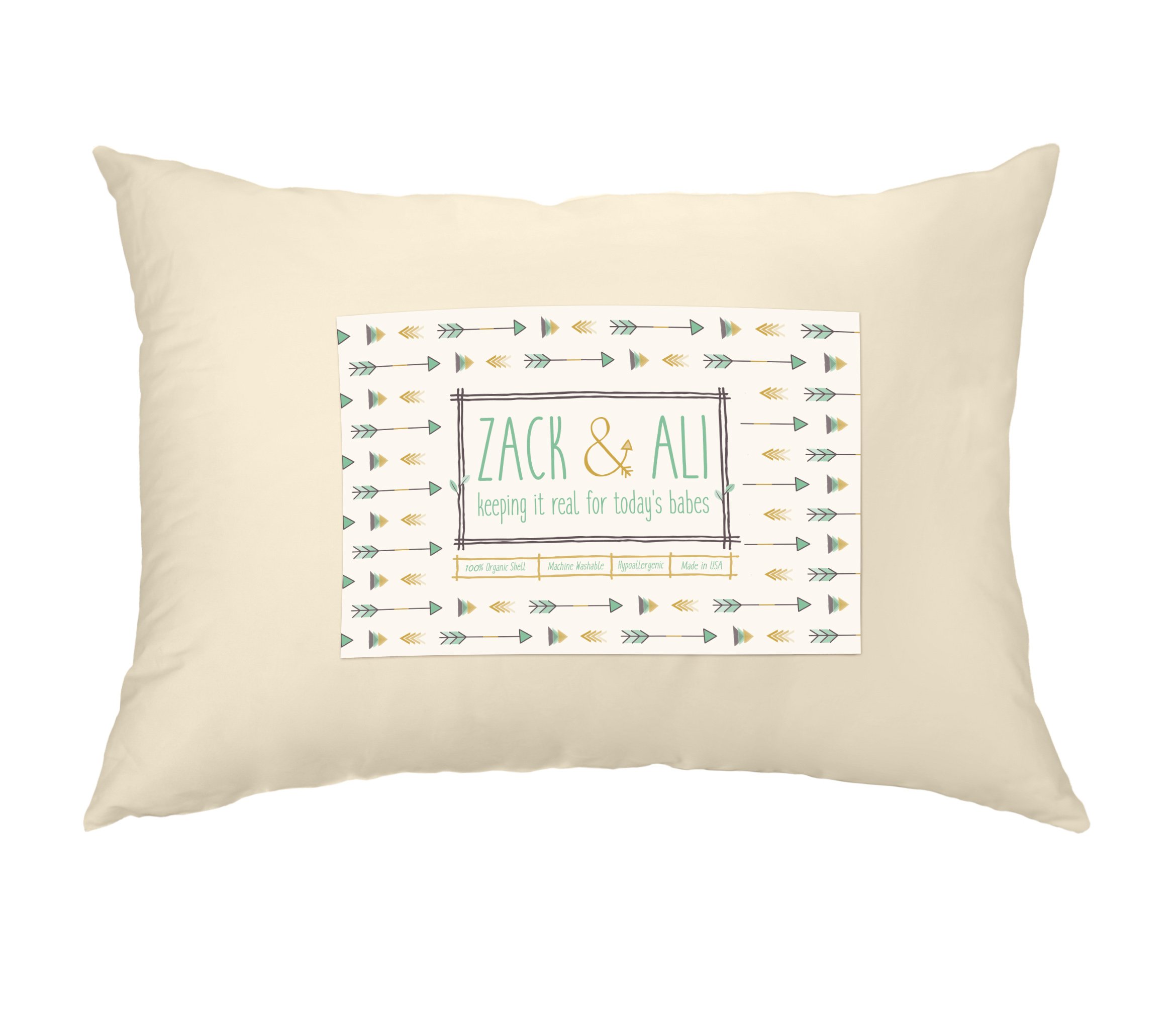 Zack Ali Toddler Pillow Soft 100 Organic Cotton 13 X 18 Made