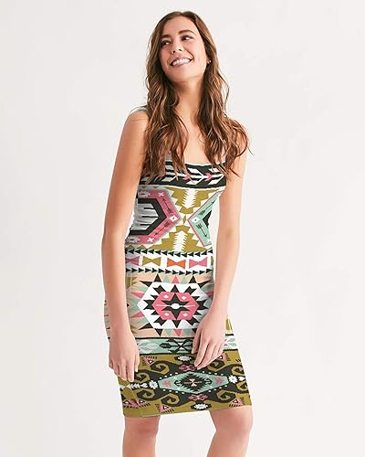 aztec bodycon dress