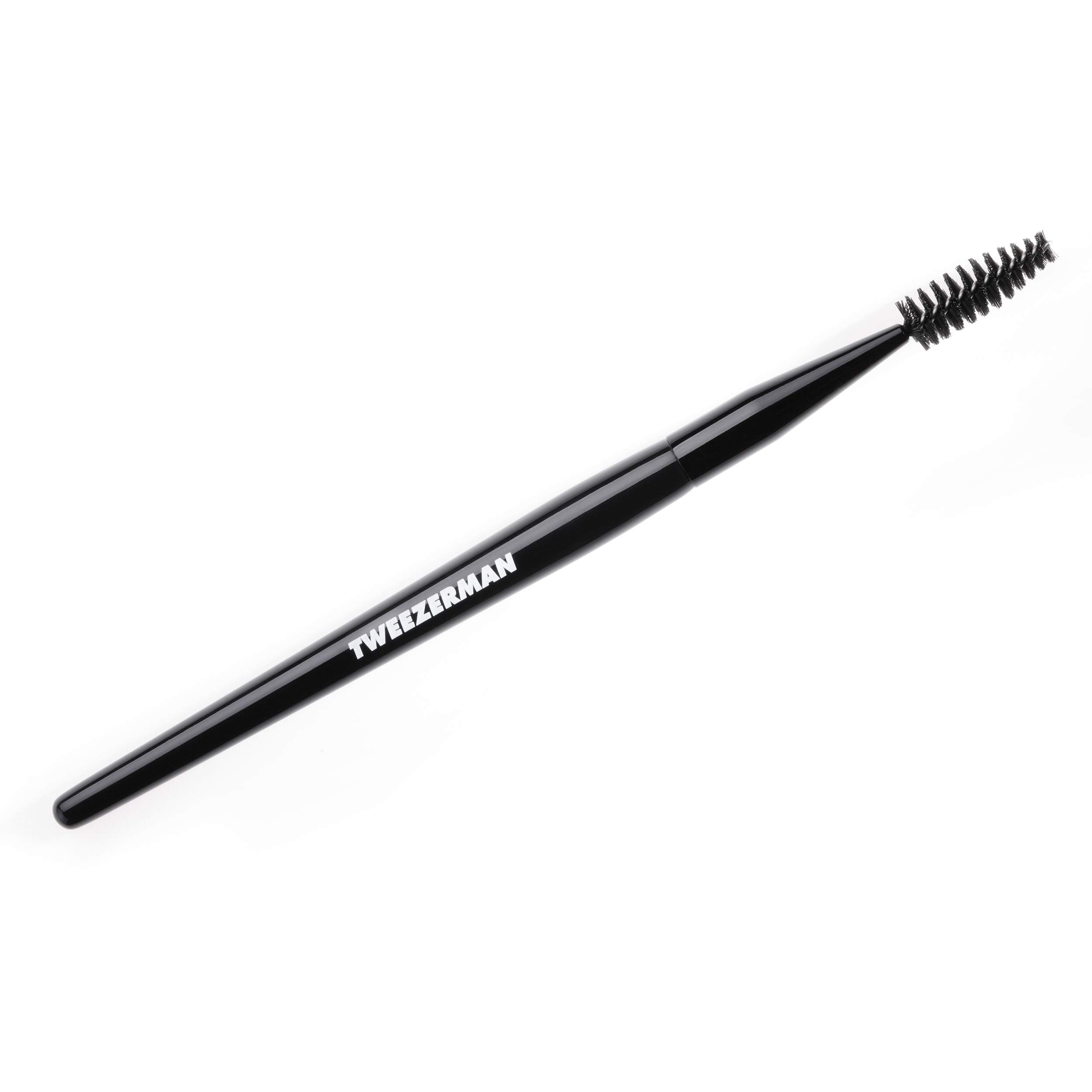 TWEEZERMAN Eyebrow and Eyelash Brush (Synthetic and Vegan Bristles, Eyelash Separating and Defining), Black