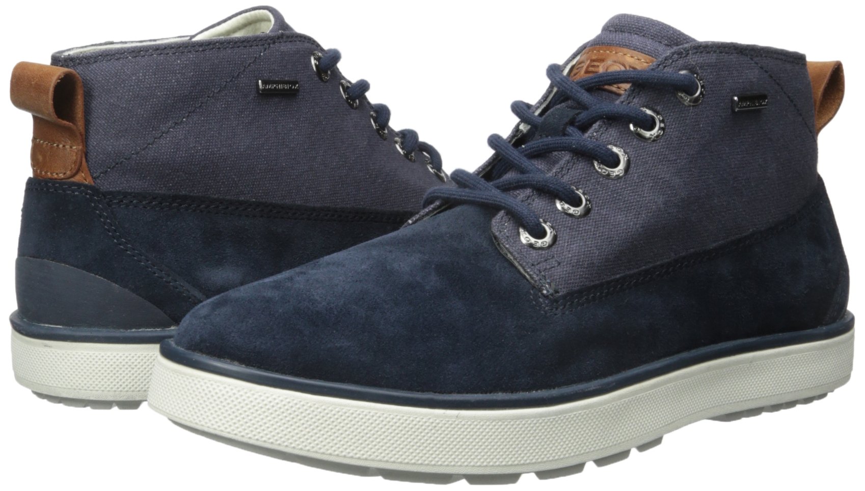 Geox Men�s U Mattias B ABX 14 Boot, Navy Suede/Textile, 40