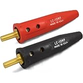 Lenco LC-10MP (Red &amp; Black) Tapered Cable Plug for Welder, 05080 &amp; 05081 (Cable sizes 4-1/0)