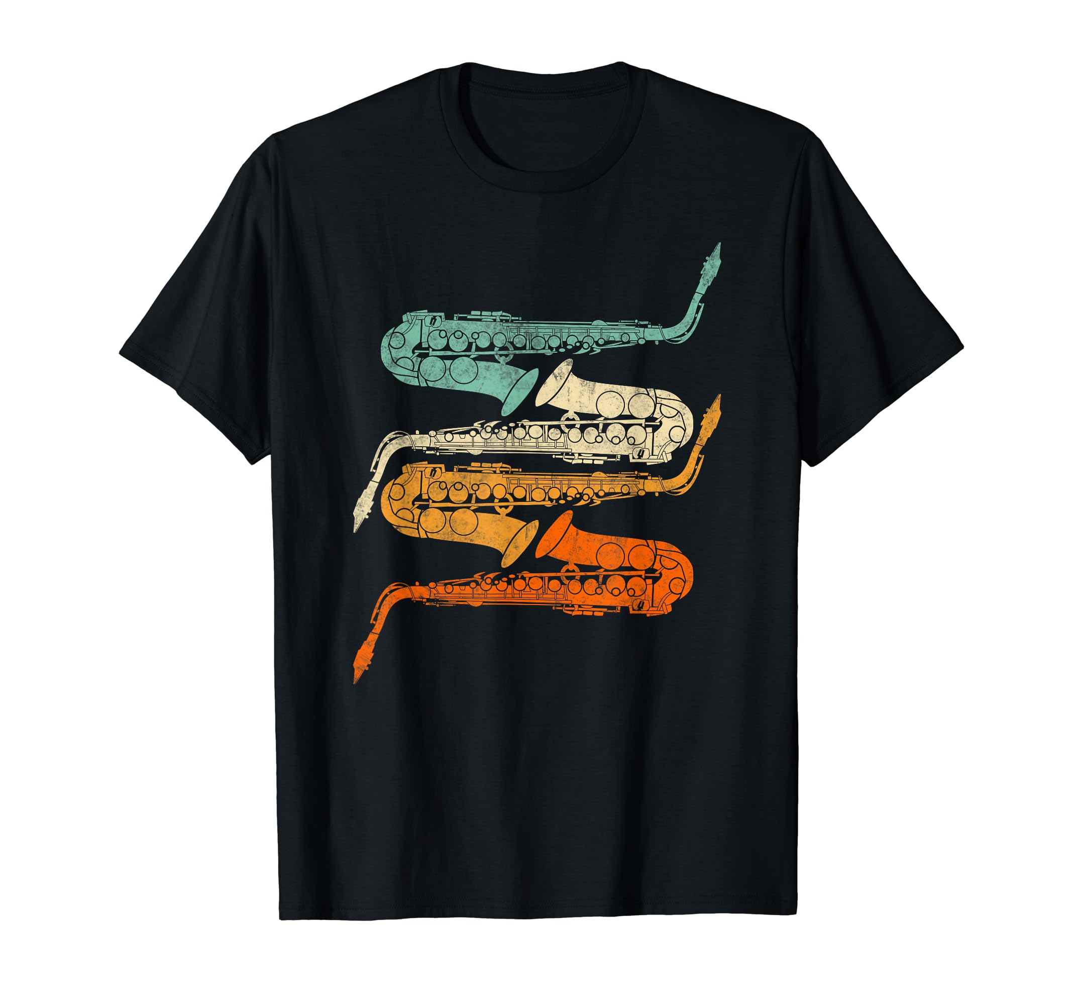 Vintage Retro 70s Saxophone Shirt For Sax & Saxophonist T-Shirt