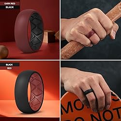 Egnaro Silicone Ring Men 1/4/5/6/7 Multipack of