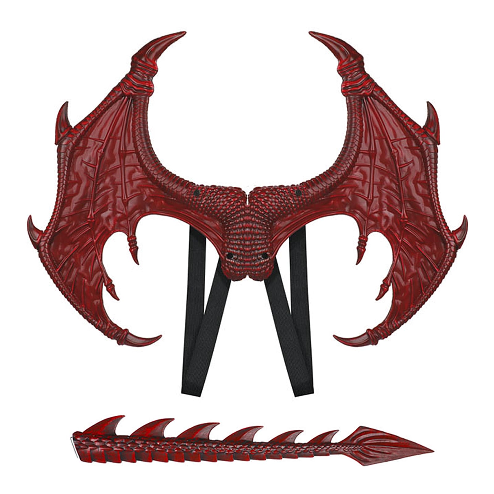 Dragon Wings Tail Kids School Dress Up Dragon Wings 3D Dino Fancy Dress Props for Children 6-10 Year Lifelike Halloween Costume Accessory for Carnival, Animal Theme Party, Cosplay, Stage Performance โ image 1