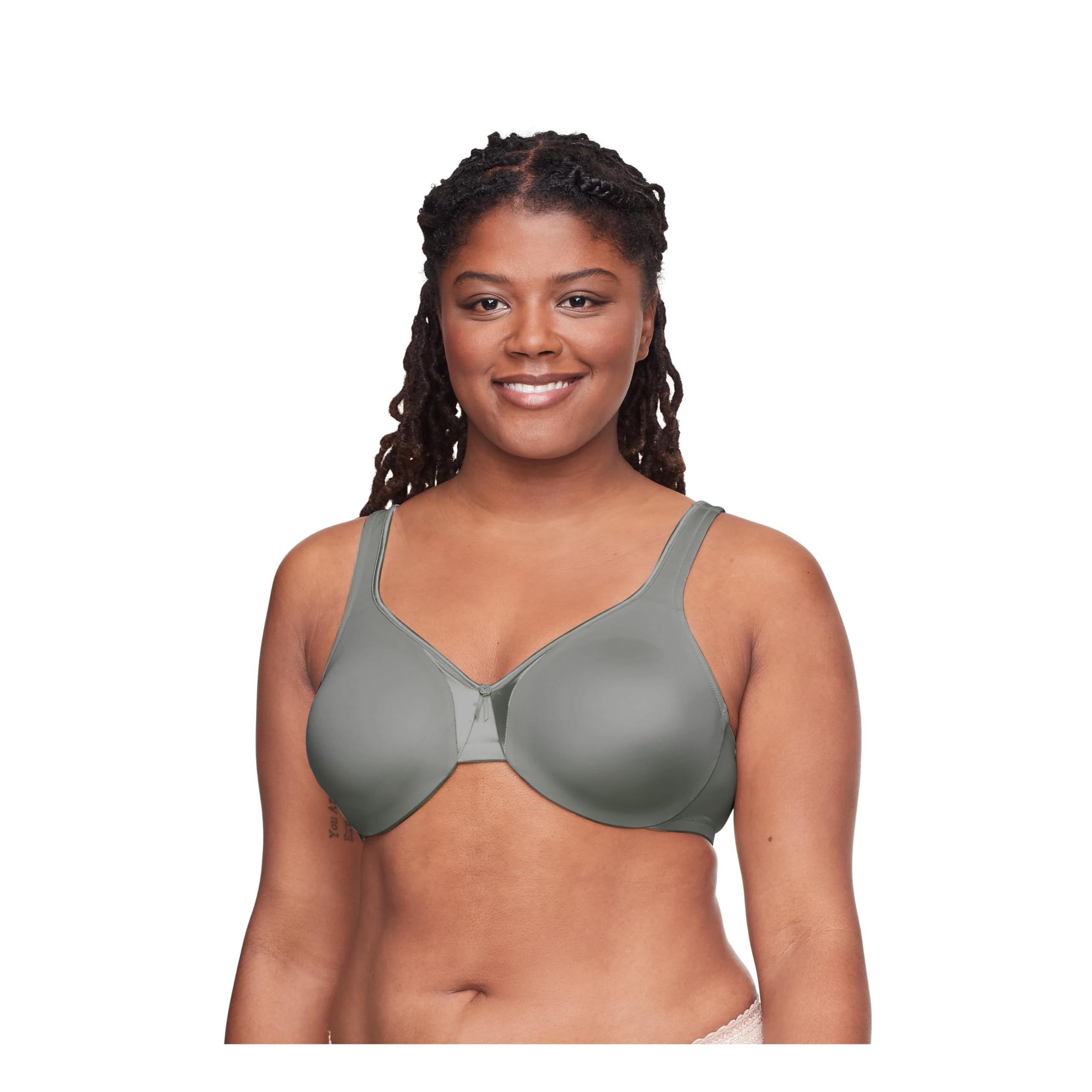 Photo 1 of Warner's Women's Signature Cushioned Support and Comfort Underwire Unlined Full-Coverage Bra 35002A, Storm