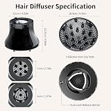AISEELY Universal Hair Diffuser for Curly Hair 1.57-2.7in Nozzles view 5