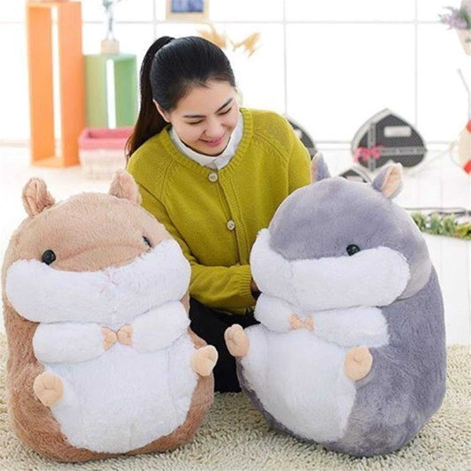 Plushies kawaii plush 38cm Big Fat Hamster Plush Soft Toys Doll Stuffed