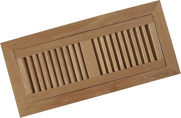 4 X 12 Inch White Oak Wood Flush Mount With Frame Vents Floor