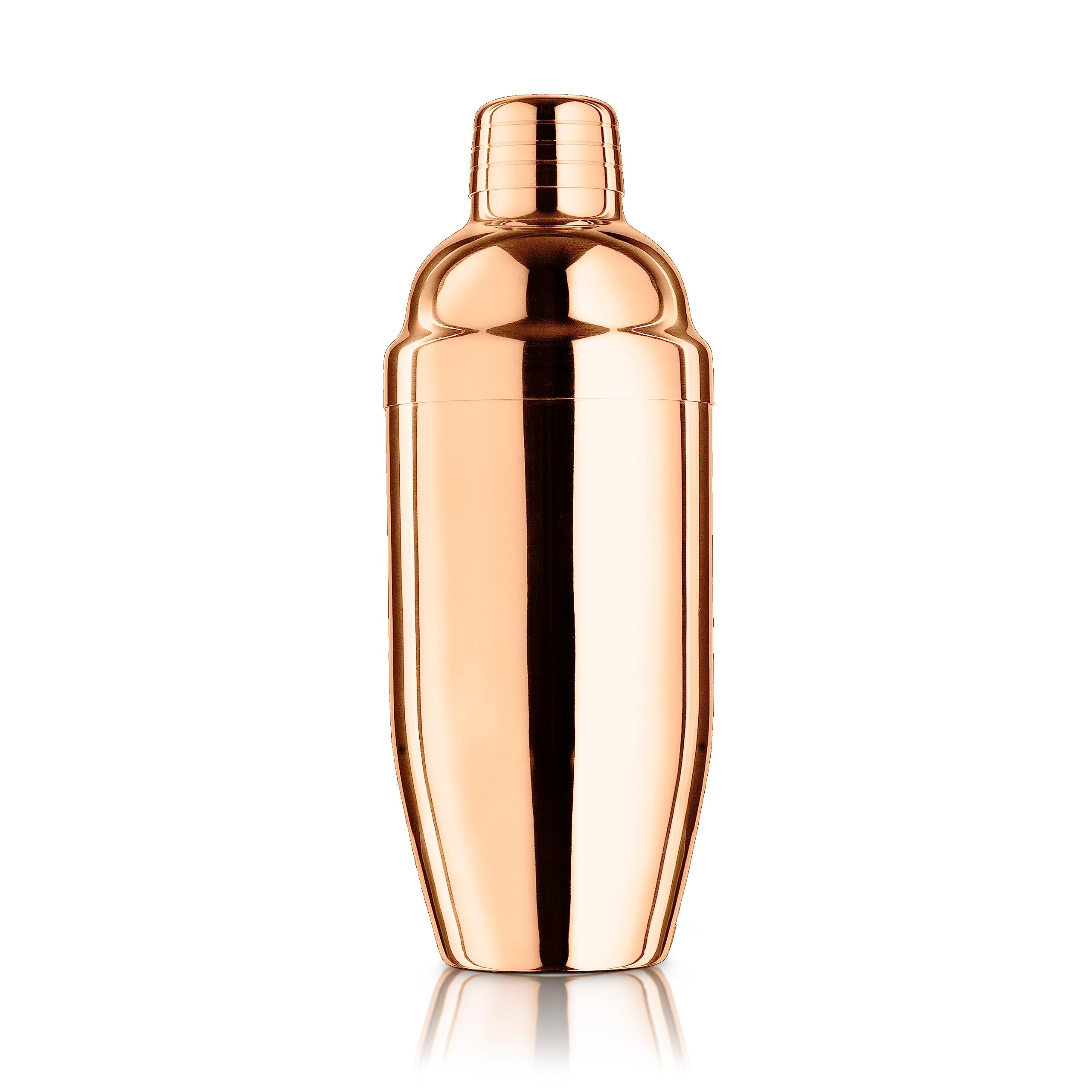 Final Touch Double Wall Copper Plated Stainless Steel Cocktail Shaker (FTA1850-17)