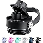 Bluwing Spout Lid for Yeti Rambler Water Bottle 18 26 36 64 oz, Replacement Lids with Handle for YETI Rambler Bottle, BPA Free Spout Cap