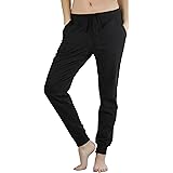 ToBeInStyle Women's Solid Print French Terry Jogger Pants