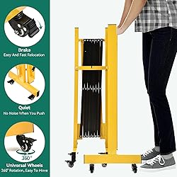 YITAHOME Metal Expandable Barricade Gate, 16FT
