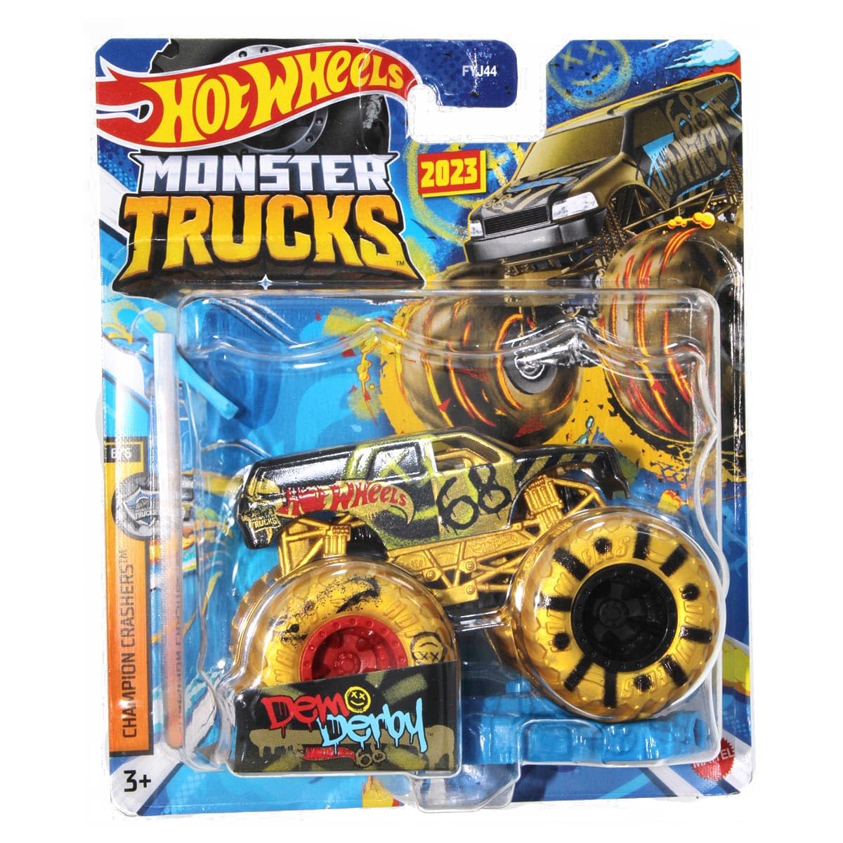 Hot Wheels Monster Trucks New for 2024 1:64 Scale (Demo Derby Gold 6/6 Championship Crashers) — image 1