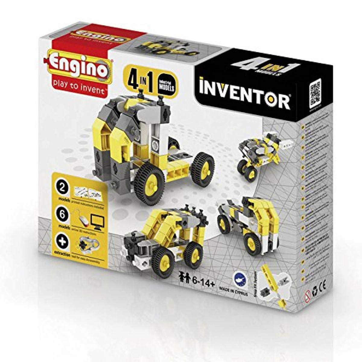 EnginoINVENTOR 616-0433 – Construction Assembly Kit 4 in 1 building Machinery