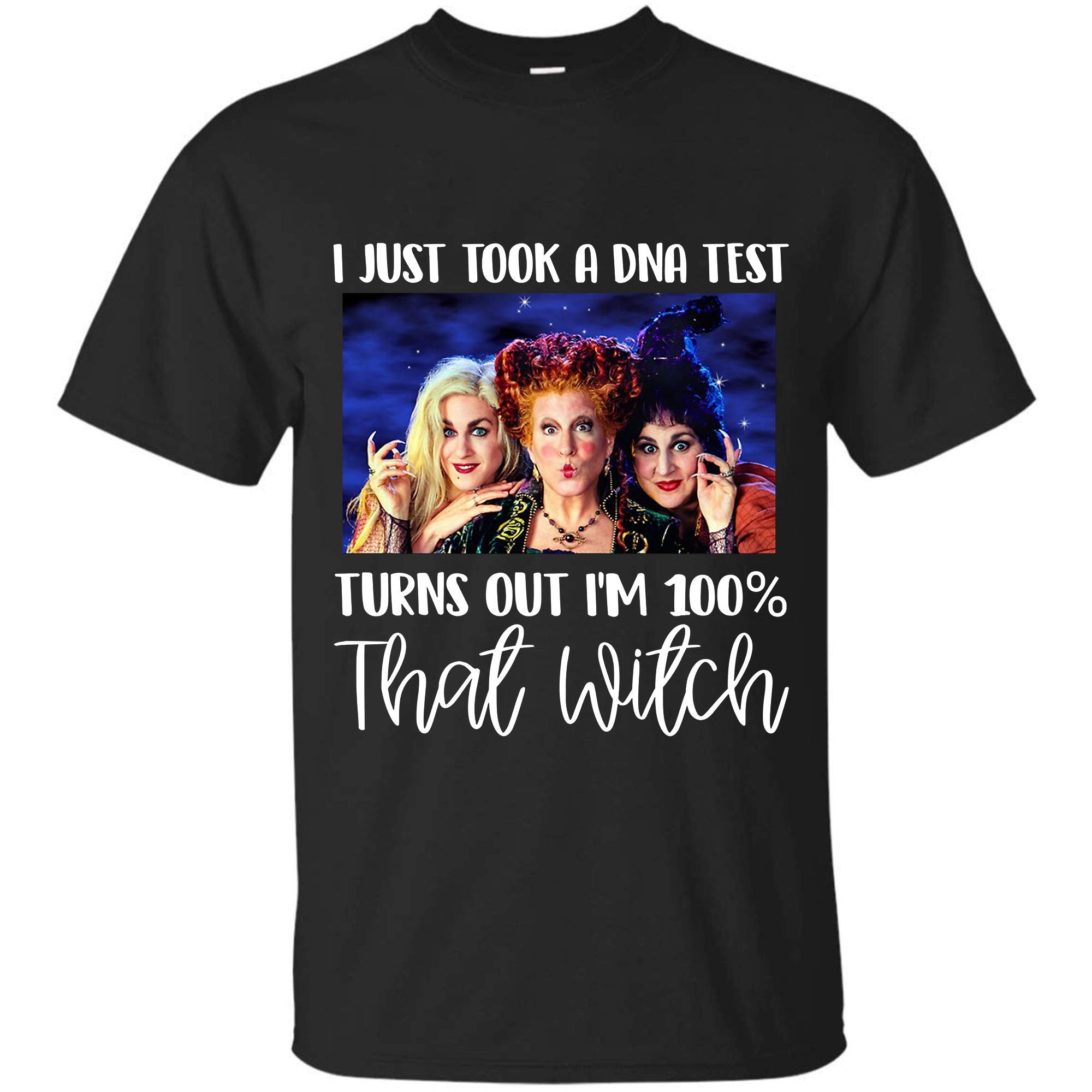 Hocus Pocus Cat Tshirt I Just Took A Dna Test Turns Out I M 100