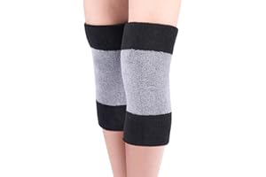Knee Brace for Women Winter, LooKu Knee Brace Leg Knee Warmers Sleeve Wrap Thermal Elastic Soft Knit Cotton Knee Pad for Join