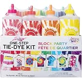 Tulip One-Step Tie-Dye Kit, 8 XL 16 oz Bottles, Rainbow | Easy-to-Use Fabric Dye Kit, Vibrant &amp; Fade-Resistant Colors, for Group Activities, Parties &amp; DIY Clothing
