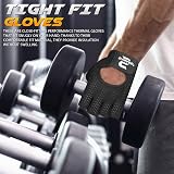 SAWANS Gym Gloves Men Women Breathable Non-Slip Padded Palm Size M Black view 4
