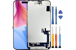 Foufinin for iPhone 15 Screen Replacement for iPhone 15 Screen Replacement with A2846 A3089 A3092 A3090 LCD Display Touch Digitizer Assembly with Tools Black 6.1 Inch