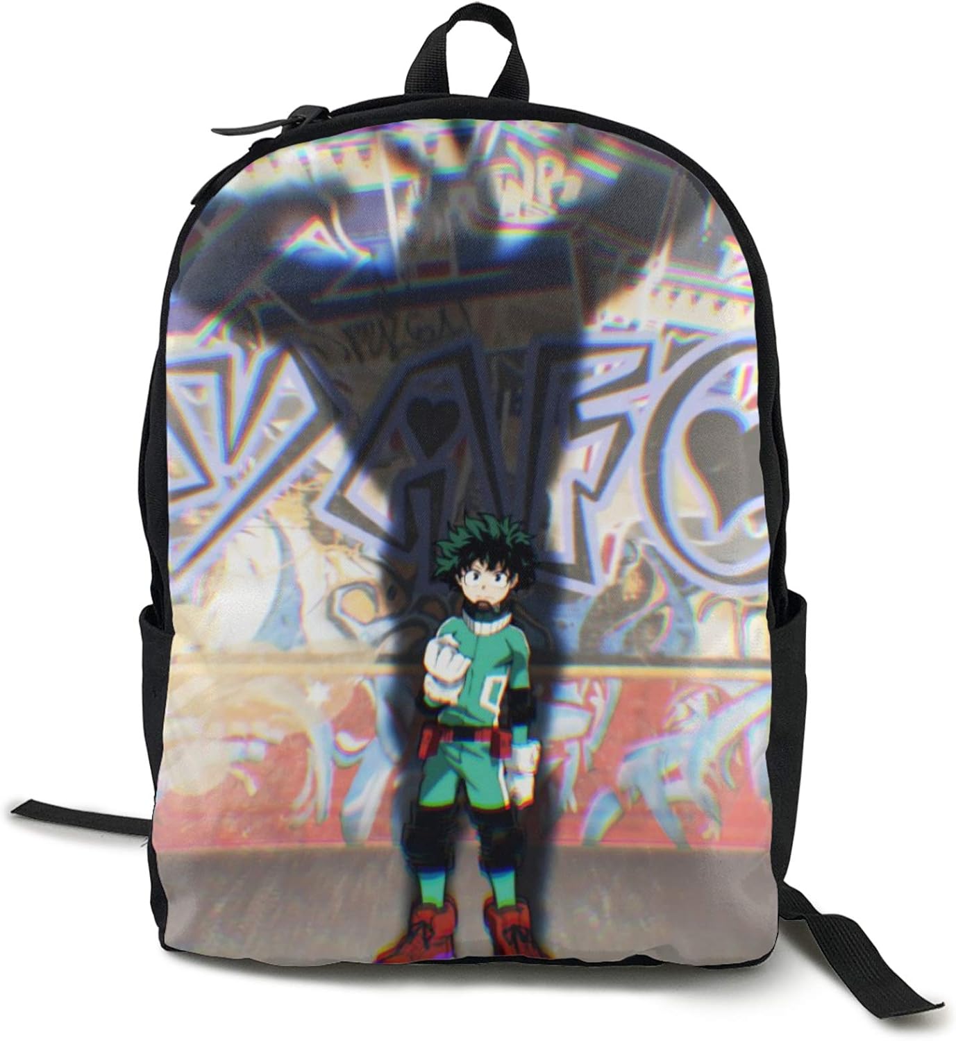 My Hero Academia Izuku 16.5 Inch Double Compartment Student Backpack