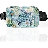 Sea Turtle Fanny Pack for Women Casual Belt Bag Waterproof Purse Lightweight Waist Bags with Adjustable Straps Wallet Travel Presents Workout