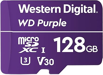 Western Digital Wd Purple Sc Qd312 128go Carte Memoire Microsdxc Ultra Endurante 100mo S En Lecture 60mo S En Ecriture Uhs Classe 3 U3 V30 Wdd128g1p0a Amazon Fr Informatique