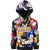 SEGA Sonic the Hedgehog Knuckles Shadow Tails Fleece Pullover Hoodie Little Kid to Big Kid