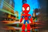 Disney Simba Spiderverse Spiderman Plush Toy 27 cm Glow Eyes 0+ view 6