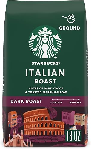 Starbucks café molido tostado italiano oscuro, 100% arábica, bolsa de — Café