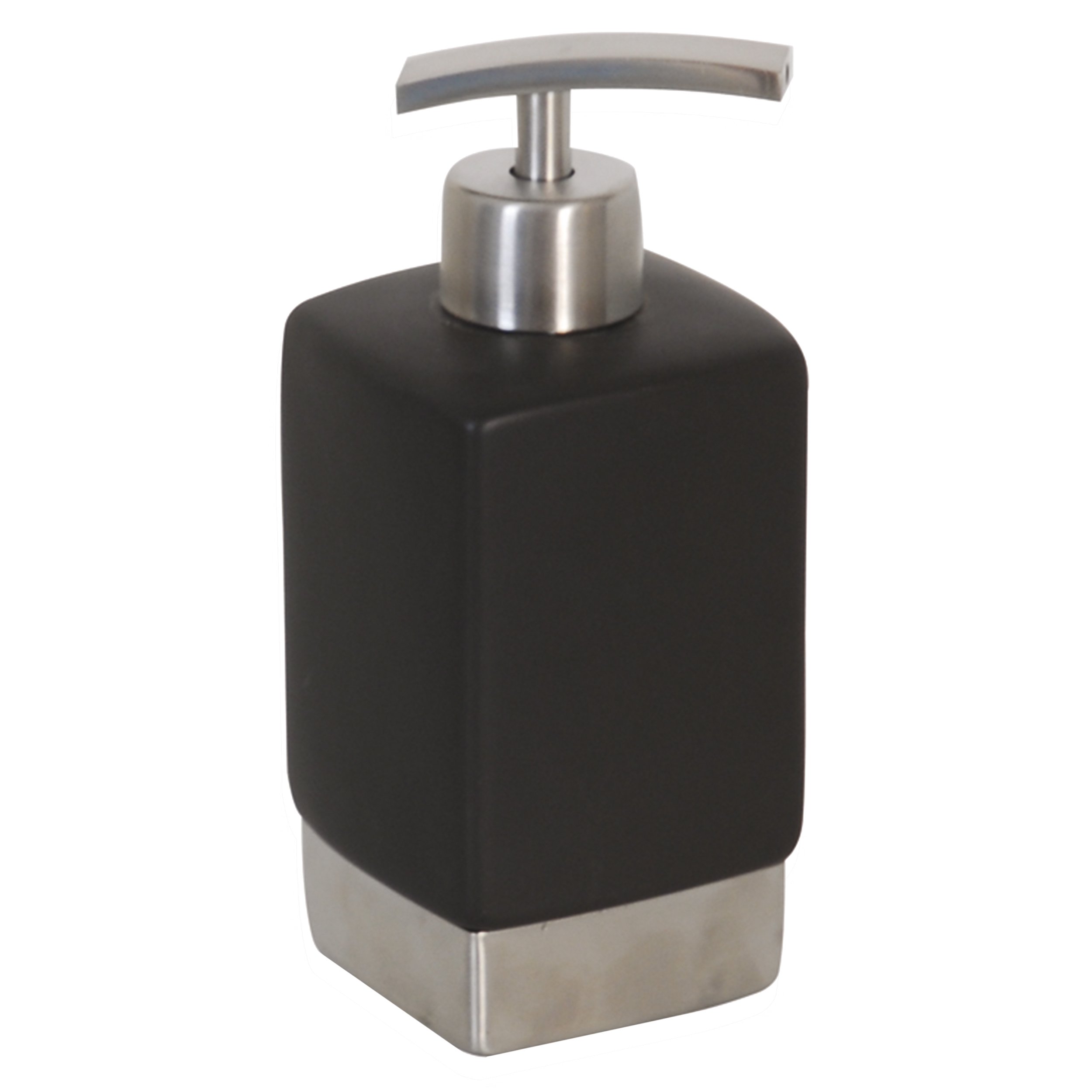 MSV Stainless Steel Soap Dispenser, Black