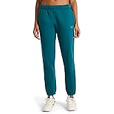 Reebok Womens Rhinestone Jogger, Standard Fit, 30” Inseam, Midweight Cotton-Poly Fabric