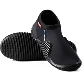Coreskin 3mm Neoprene Dive Boots with Anti-Slip Rubber Sole | Comfort, Warmth, Anti-Slip &amp; Protection, Versatile Water Sports Boots for Scuba Diving, Snorkeling, Kayaking, Beach Use