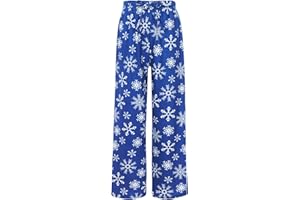 UNICOMIDEA Kid Christmas Pajamas Pants Loose Pyjama Jogger For Boy Girl 3D Xmas Sleepwear Bottoms 6-16 Years