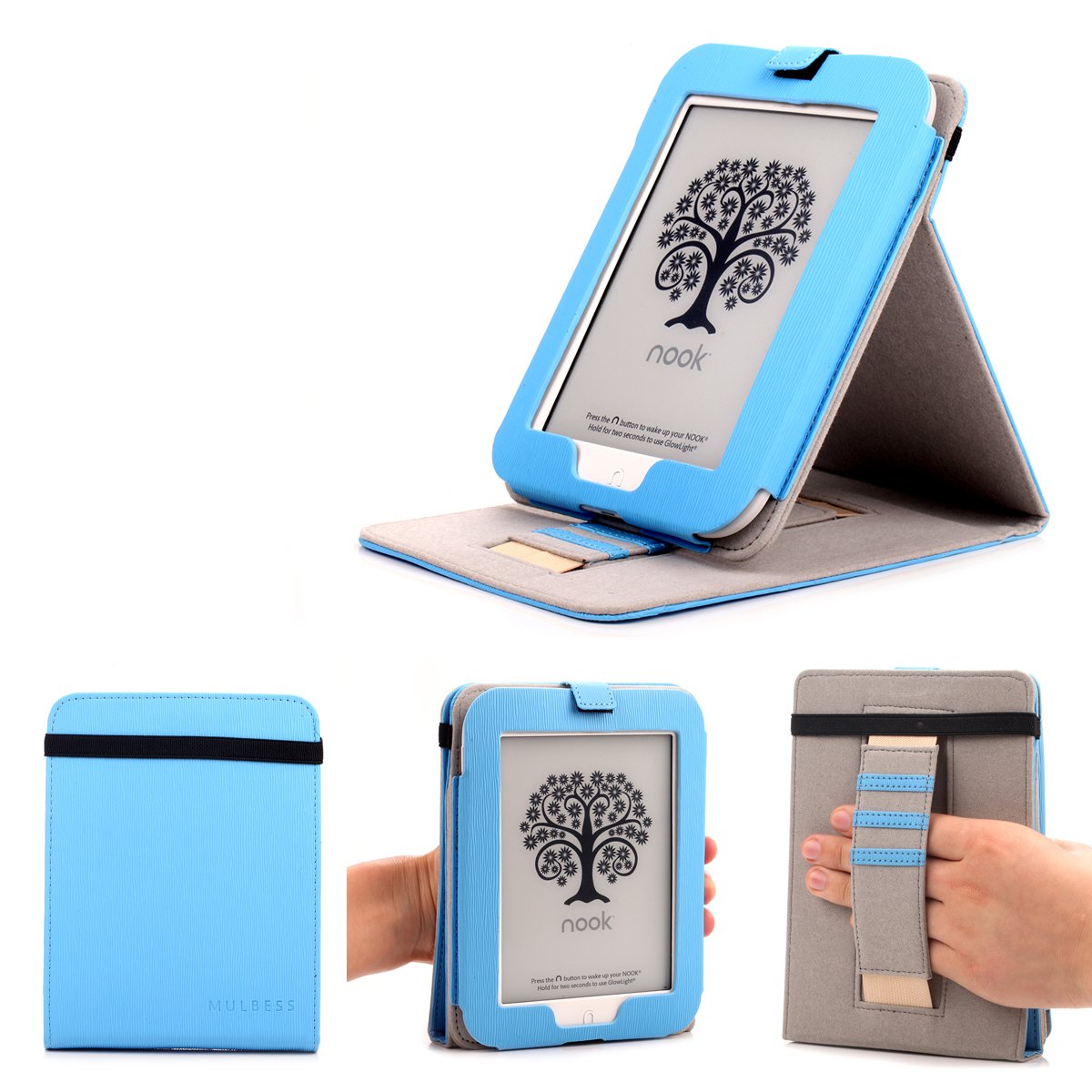 Mulbess Nook GlowLight 4th Stand Case Cover Leather